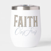 Glaube Über Angst Christliches Typografie-Design (Vorderseite)