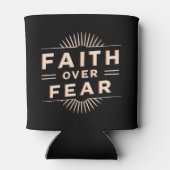 Glaube über Angst Dosenkühler (Rückseite)