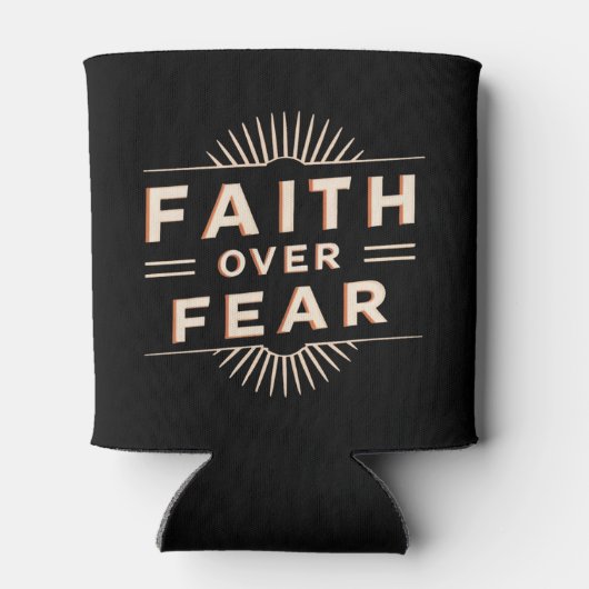 Glaube über Angst Dosenkühler (Rückseite)