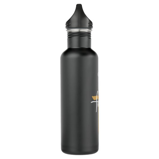 Glaube über Angst Edelstahlflasche (Links)