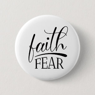 Glaube über Angst Evangeliumsgrafiken Berühmt Chri Button