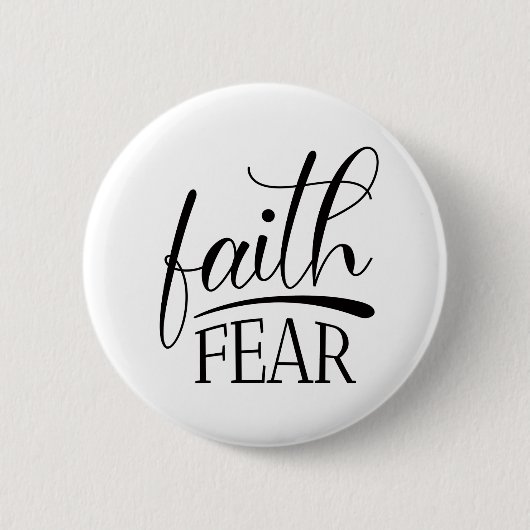 Glaube über Angst Evangeliumsgrafiken Berühmt Chri Button (Vorderseite)