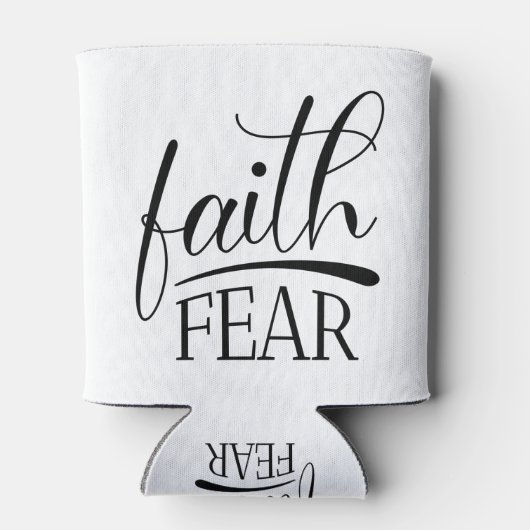 Glaube über Angst Evangeliumsgrafiken Berühmt Chri Dosenkühler (Rückseite)