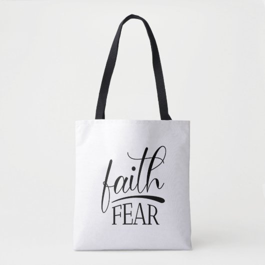 Glaube über Angst Evangeliumsgrafiken Berühmt Chri Tasche (Vorderseite)