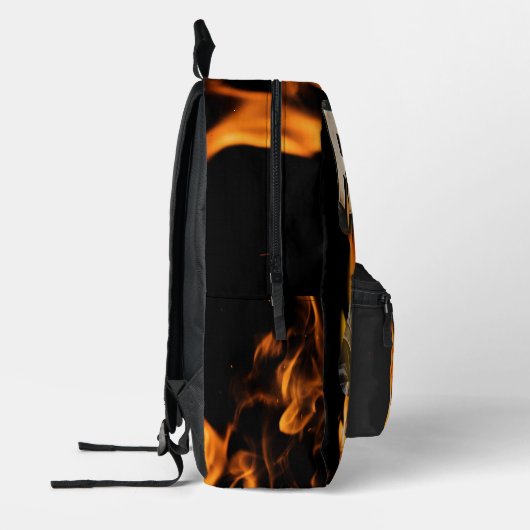 Glaube über Angst Feuerwehrmann Christlicher Glaub Bedruckter Rucksack (Links)