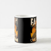 Glaube über Angst Feuerwehrmann Christlicher Glaub Kaffeetasse (Mittel)