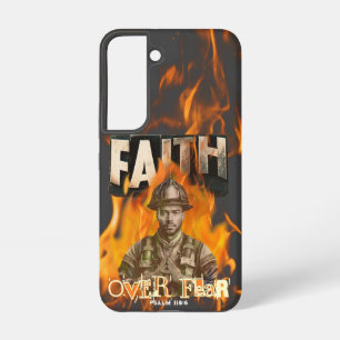 Glaube über Angst Feuerwehrmann Christlicher Glaub Samsung Galaxy Hülle
