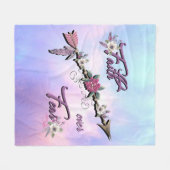 Glaube über Angst Fleece Blanket (Vorderseite (Horizontal))