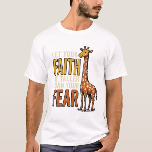Glaube Über Angst Giraffe Vintage Christliches Shi T-Shirt