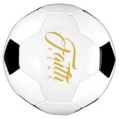 Glaube über Angst Gold Grafik Fußball (Gedreht)