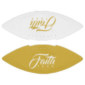 Glaube über Angst Gold und Weiß Football (Paneele)