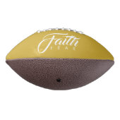 Glaube über Angst Gold und Weiß Football (Gedreht 270)