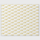 Glaube über Angst Gold und Weiß Geschenkpapier (Flach)