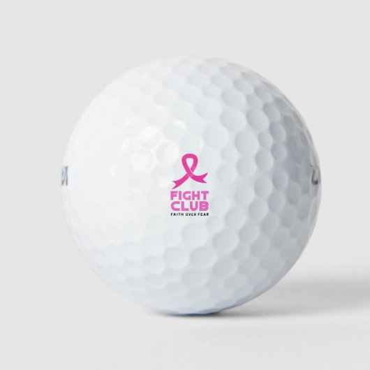 Glaube über Angst Golfball (Vorderseite)