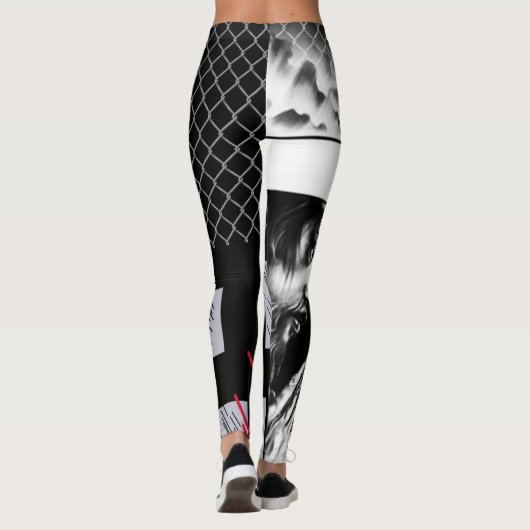 Glaube über Angst - Göttliche Kraft Leggings (Rückseite)