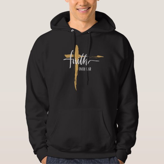 Glaube über Angst Hoodie (Vorderseite)