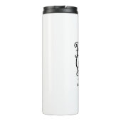 Glaube über Angst Inspirationsthermaler Tumbler Thermosbecher (Rückseite)