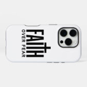 Glaube über Angst iPhone Hülle (Rückseite (Horizontal))