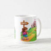 Glaube über Angst Kaffeetasse (VorderseiteRechts)