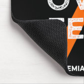 Glaube über Angst Kampf Leukämie Bewusstsein Orang Mousepad (Ecke)