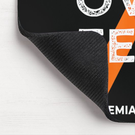 Glaube über Angst Kampf Leukämie Bewusstsein Orang Mousepad (Ecke)
