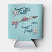 Glaube über Angst kann kälter werden Dosenkühler (Vorderseite)