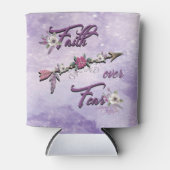 Glaube über Angst kann kälter werden Dosenkühler (Vorderseite)