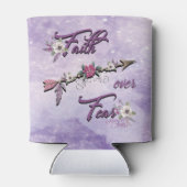 Glaube über Angst kann kälter werden Dosenkühler (Rückseite)