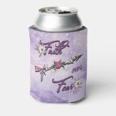 Glaube über Angst kann kälter werden Dosenkühler (Kanne Rückseite)