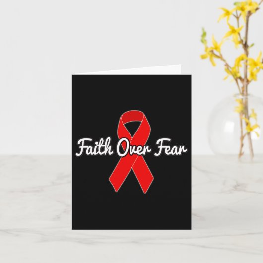 Glaube über Angst Karte (Gelbe Blume)