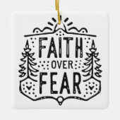 Glaube über Angst Keramikornament (Vorderseite)