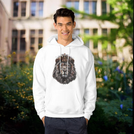 Glaube über Angst König Löwe Hoodie