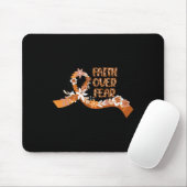 Glaube über Angst Leopard Leukämie-Bewusstseins-Kr Mousepad (Mit Mouse)