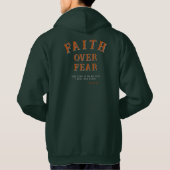 Glaube Über Angst Löwe Hoodie (Rückseite)