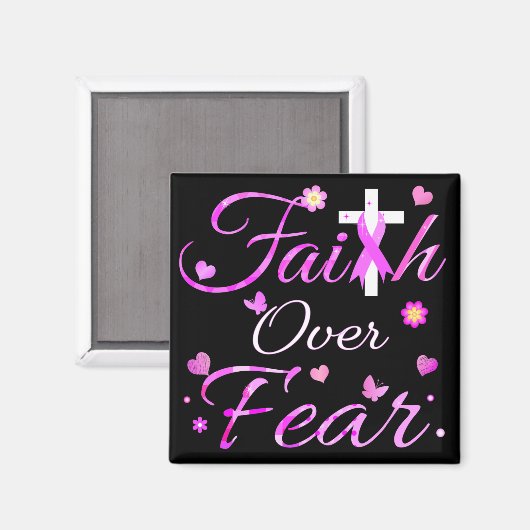 Glaube über Angst Magnet (Vorderseite/Rückseite)