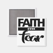 Glaube über Angst Magnet (Vorderseite/Rückseite)