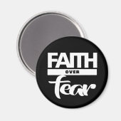 Glaube über Angst Magnet (Vorderseite/Rückseite)