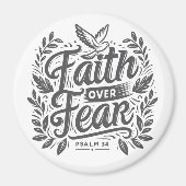 Glaube über Angst Magnet (Vorne)