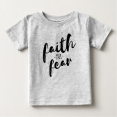 Glaube über Angst Moderne Christlich Baby T-shirt (Vorderseite)