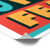 Glaube über Angst motivierend Sprichwort Poster (Ecke)