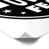 Glaube über Angst, motivierend Zitat Poster (Ecke)