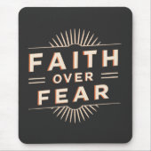 Glaube über Angst Mousepad (Vorne)