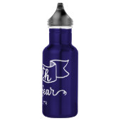 Glaube über Angst Niedliche Personalisierte Inspir Edelstahlflasche (Rechts)