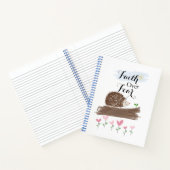 Glaube über Angst Notebook Notizblock (Innenseite)