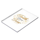 Glaube über Angst Notizblock (Linke Seite)