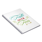 Glaube über Angst Notizblock (Rechte Seite)