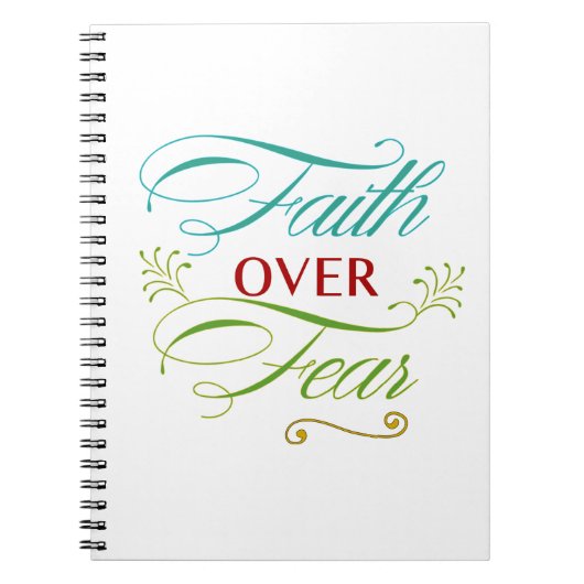 Glaube über Angst Notizblock (Vorderseite)