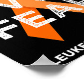 Glaube über Angst Orange Ribbon Kampf Leukämie Awa Poster (Ecke)