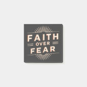 Glaube über Angst Post-it Klebezettel (Vorderseite)