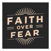 Glaube über Angst Poster (Vorderseite)